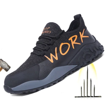 Anti-Statik Hava Mesh Ayak iş ayakkabısı Nefes iş çizmeleri Adam Güvenlik Hafif delinmez Güvenlik Botları Dropshipping