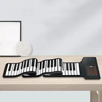 Roll up 88 Tuşları Piyano USB Girişi Seyahat Piyano Seyahat Hediyeler için