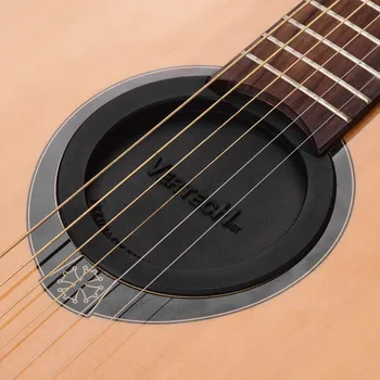 SM-05 100mm Gitar Soundhole Kapak Blok Ses Deliği Geribildirim Tampon Siyah Kauçuk EQ Akustik Halk Gitar