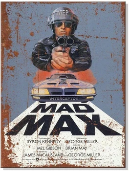 Mad Max Film Film Retro Metal Tabela Plak Poster Plaka Duvar dekor sanatı Shabby Chic Hediye Duvar Resmi Ev Dekoratif A1
