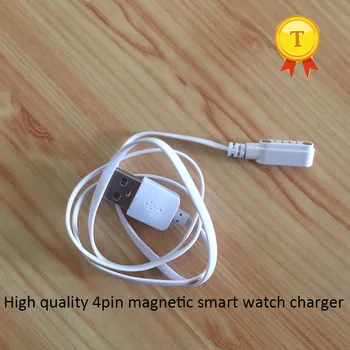 yüksek kaliteli akıllı saat Evrensel 4 Pin Manyetik Şarj Emme kablo USB şarj veri senkronizasyon kablosu Yedek Şarj Kablosu