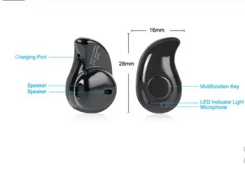10 adet s530 Mini Stil Kablosuz Bluetooth Kulaklık Bluetooth Kulaklık V4.1 Mikro perakende kutusunda paketlenmiş beyaz veya pembe