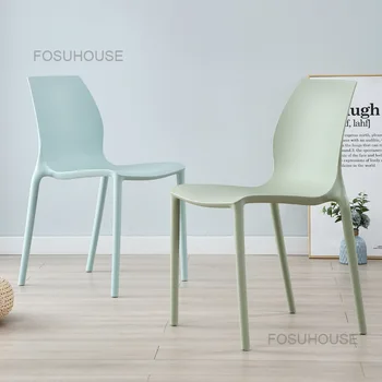 Iskandinav Modern plastik yemek sandalyesi Basit Ev Arka Tabure Masa Sandalye İskandinav Makyaj yemek sandalyeleri İskandinav mutfak mobilyası