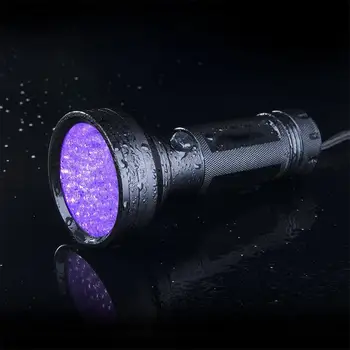 Ucuz Güçlü 5W 68 LED UV el feneri 395nm LED UV ışık siyah ışık ultraviyole fener Pet idrar algılama yakalamak akrep
