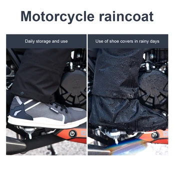 SULAITE Motosiklet Yağmurluk Takım Elbise Su Geçirmez Yağmurluk + Yağmur Pantolon Yansıtıcı Şerit Motosiklet Listesi Takım Elbise Kadın Erkek Açık Ekipman