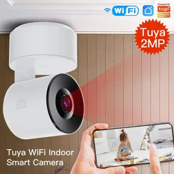 Tuya 1080P Wifi PTZ IP Akıllı Kamera Kapalı kablosuz kamera Ses Video Kaydedici 2MP AI İnsan Algılama ev güvenlik kamerası