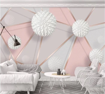 beibehang Özel duvar kağıdı 3D katı geometrik mermer ekleme modern basit arka plan duvar oturma odası yatak odası dekorasyon обои