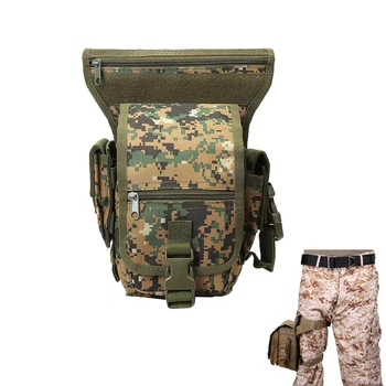 8 Renkler Taktik Molle saklama çantası Kamp Avcılık Aksesuarları EDC Alet Çantası Bırak Bacak Çanta Açık Multicam çöp torbası