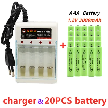 Batterie Şarj Edilebilir AAA 100 % mAh Nİ-MH 3000 V, dökün horloges, souris, ordinateurs, jouets, vb.