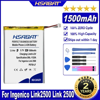 HSABAT P0750 - LF 1500 mAh Pil için Ingenico Link2500 Bağlantı 2500 Piller