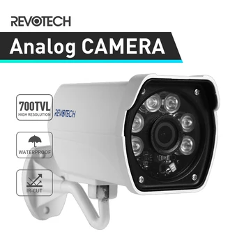 CCTV 700TVL Gece Görüş Kamera 6 sıralı led IR Effio-E CCD / CMOS Açık Güvenlik Kamera Su Geçirmez Kamera Video Analog Kamera