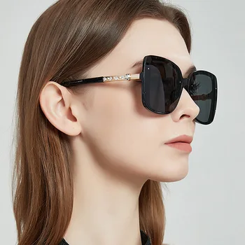 Elmas Dekorasyon kare Çerçeve Güneş Gözlüğü Kadınlar için Moda Zarif Sürüş Parti güneş gözlüğü Vintage Trend Bayanlar Gözlük 2023