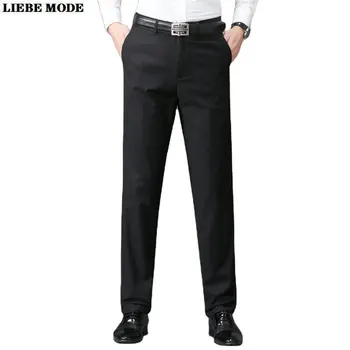 Erkek Yaz Takım Elbise Pantolon Siyah Gri Bordo Kore Moda İnce İş Resmi Pantolon Düz Ofis Erkek Düğün Uzun Pantolon