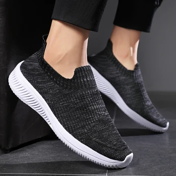 2022 Yeni Ayakkabı erkek mokasen ayakkabıları Hafif Yürüyüş nefes alan günlük ayakkabılar Erkekler Sneakers Zapatillas Hombre vulkanize ayakkabı Artı Boyutu 46
