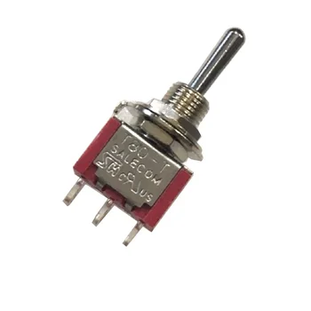 5 ADET SH T8014B Standart Kolu 3Pin Bir Tarafı Anlık ON-OFF-MOM SPDT Mini Geçiş Anahtarı