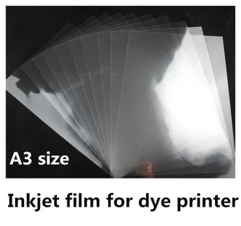 A3 boyutu su geçirmez şeffaf buzlu mürekkep püskürtmeli film levhalar boya yazıcı mürekkebi 20 levhalar
