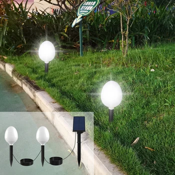 Güneş ışıklı top ışık, açık LED Plug-İn çim peyzaj ampul ışık bahçe Villa bahçe dekoratif aydınlatma