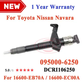 Yeni Ham petrol yakıt enjektörü 095000-6250 Nissan Navara için D22 D40 ve Pathfinder R50 2006 UP 2.5 L YD25DDTI 16600-EB70A/D