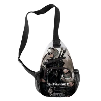 NieR: Otomata Ver1. 1a Moda askılı çanta omuz çantaları Açık Spor Bir Omuz Çapraz Bel Çantası