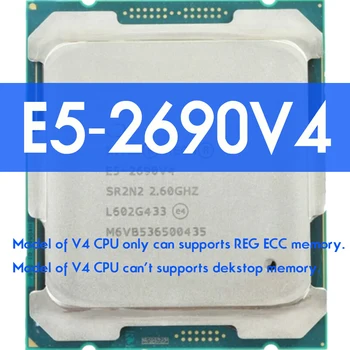 INTEL XEON E5 2690 V4 işlemci 2.6 GHz On Dört çekirdek 35M 135W 14nm LGA 2011-3 CPU HUANANZHI X99 F8 DDR4 D4 Anakart