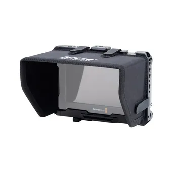 Nitze Monitör Kafesi Blackmagic Video Yardımı 5 12G-SDI/HDMI HDMI kablo kelepçesi, USB kablo kelepçesi ve LS5-B Güneşlik