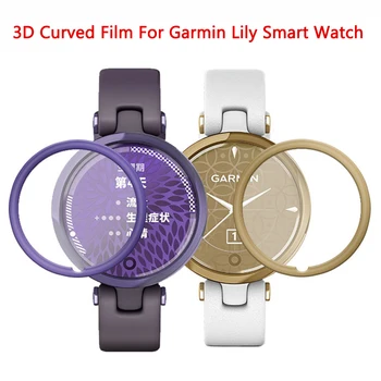 Koruyucu film Kapak Garmin Zambak akıllı saat 3D Kavisli Tam Kenar Ekran Koruyucu Garmin Zambak Film Aksesuarları