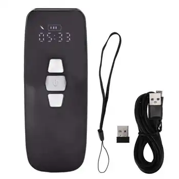 Kablosuz Barkod Tarayıcı 3 in 1 2.4 G USB Kablolu El Mini Taşınabilir Barkod Tarayıcı Dizüstü PC için Cep Telefonu