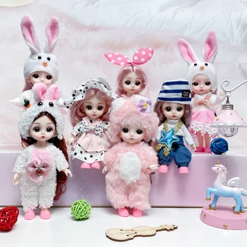 18cm Moda Model Hediye çocuk oyuncakları Bebek Doğum Günü Çocuklar Güzel Ayarlanabilir Elbise Oyun Günlük Rahat Aksesuarları Ev Bebek