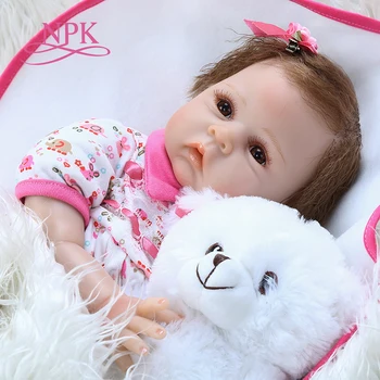50CM yenidoğan sevimli bebek bebek yeniden doğmuş bebek bebek realsoft dokunmatik gerçekçi silikon el köklü saç sevimli gerçek ağırlıklı bebek