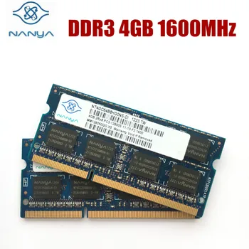 NANYA 4 GB 2RX8 PC3 10600S 12800 S DDR3 1333 1600 MHz 4G Dizüstü Bellek Dizüstü Modülü SODIMM RAM