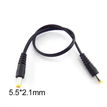 DC erkek erkek AV ses priz 5.5 mm x 2.1 mm Erkek 5. 5x2. 1mm Erkek Adaptör Konnektör Kablosu Uzatma besleme kabloları