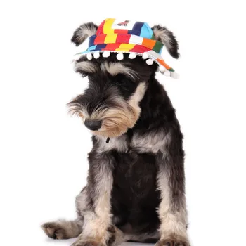 Pet beyzbol şapkası Yuvarlak Ağız Köpek Kap Açık Spor Güneş Koruma Kıyafeti Boyun Askısı ile Ayarlanabilir Konfor Kulak Delikleri Köpek Kedi için