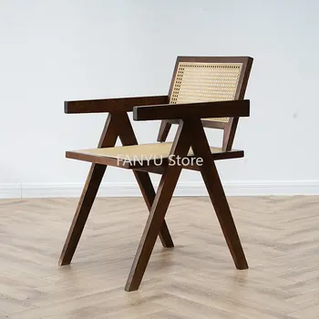 Iskandinav Minimalist yemek sandalyeleri Tasarım Arkalığı Mutfak Modern Rahatlatıcı yemek sandalyeleri Koltuk Cadeiras Ev Mobilyaları WZ50DC