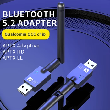 Kablosuz Ses Dongle Adaptörü Bluetooth uyumlu 5.2 Vericiler Anten Eller Serbest ıOS / MAC / Android / LİNUX / XP