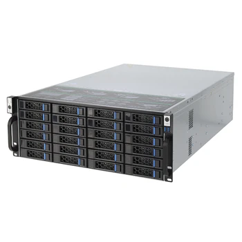 4U raf hot swap şasi 24HDD bay NVR IPFS bulut depolama sunucu kasası S465-24 6GB SAS arka panel desteği eatx anakart 650MM