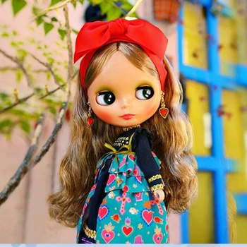 Özel Neo Blyth Doll Zyanya Hatırlar Sınırlı BJD Bebek Aksiyon Figürü Oyuncak Kawaii Retro Vintage Etek Kız Sürpriz Noel Hediyesi