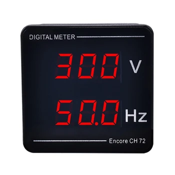 Dijital Gerilim HZ Metre Panel Voltmetre Frekans LED Ekran AC50-500V 10-99. 9 HZ Gömülü Kurulum Kompakt boyutlu