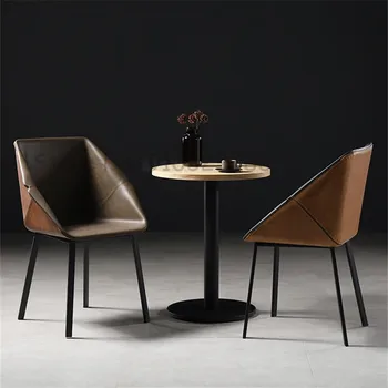 İskandinav Plastik Sandalye deri sandalye Yemek Odası sandalyeleri Ev Yemek Sandalyesi Arkalığı Boş Sandalye Oturma odası Mobilya Sandalye CN