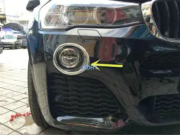 Araba Styling Ön Sis Lambası Kapağı ızgara ışık Çerçeve Dekorasyon Dış Sticker BMW X3 2016 2017 Otomatik Koruyucu Aksesuarları
