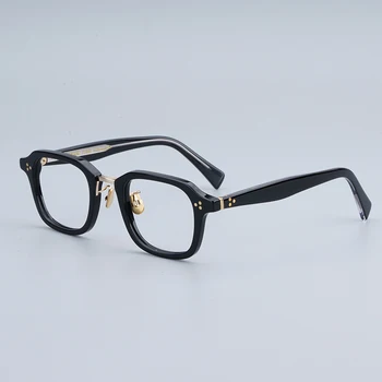 Japon 785 Marka Orijinal Asetat Kare Gözlük Çerçeveleri Erkekler Reçete Gözlük El Yapımı Titanyum Kadın Kaplumbağa Gözlük