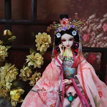 32cm Yüksek Çinli Kız Bebek Koleksiyon Dört Güzellikleri Diao Chan Modeli 1/6 Oryantal BJD Bebek Doğum Günü Hediyeleri