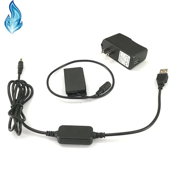 10 Takım Mobil Güç Adaptörü USB kablosu EH-5+5V3A Şarj Cihazı + EP-5C EP5C DC Çoğaltıcı EN-EL20 Kukla nikon için pil 1J1 1J2 1J3 1S1