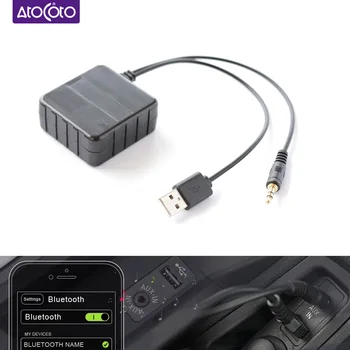 Araba Kablosuz A2DP Bluetooth Modülü Alıcı Kablo Adaptörü 3.5 MM Jack AUX USB Arayüzü BMW Mini Cooper için Ses Girişi