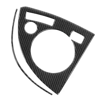 oto ayna aksesuarları araba styling Vites Şanzıman Paneli Kapak Karbon Fiber Trim Sticker Fit Prius 2012-2015 için RHD Araba