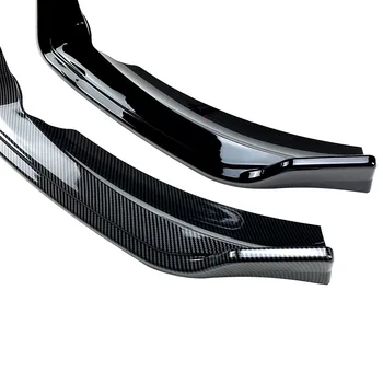 Ön TAMPON altı spoyler Splitter Vücut Kiti Muhafızları Mercedes Benz E Sınıfı için W213 2021 + E260 E300 AMG Karbon Fiber Araba Aksesuarı