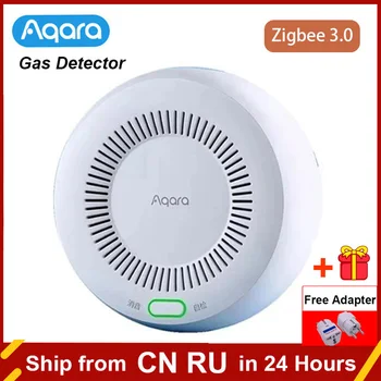 Orijinal Aqara Akıllı Yanıcı Gaz Dedektörü Alarm Zigbee Bağlantı Gaz Kaçak Sensörü Desteği Mi Ev Apple Homekit APP Kontrolü