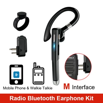 LSENG Walkie Talkie Bluetooth Kulaklık Kulaklık M Fiş Motorola DEP450 EP450 GP300 CP040 Iki Yönlü Telsiz Aksesuarları