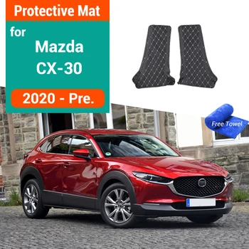 Mazda CX için araba B Ayağı Mat-30 2020 2021 2022 2023 Zemin Gövde Ped Kol Dayama Vites Paneli Kapak Çıkartmalar Krom Garnitür