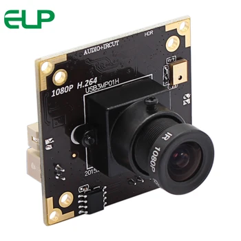 Otoyol geçiş sistemi için mikrofonlu ELP Ücretsiz Sürücü 3MP UVC OTG WDR USB Kamera