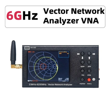 GS320 Taşınabilir VNA 6G Vektör Ağ Analizörü Reflectometer 23-6200MHz NanoVNA 6GHz NanoVNA Tip C USB Bağlantısı SOL